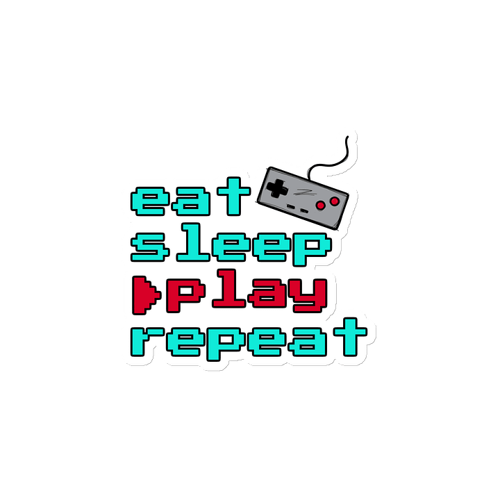 Magnet | "eat sleep play repeat" product image (2)