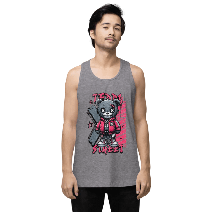 Haunted Teddy Bear | Cotton Heritage Men's Premium Tank Top product image (9)