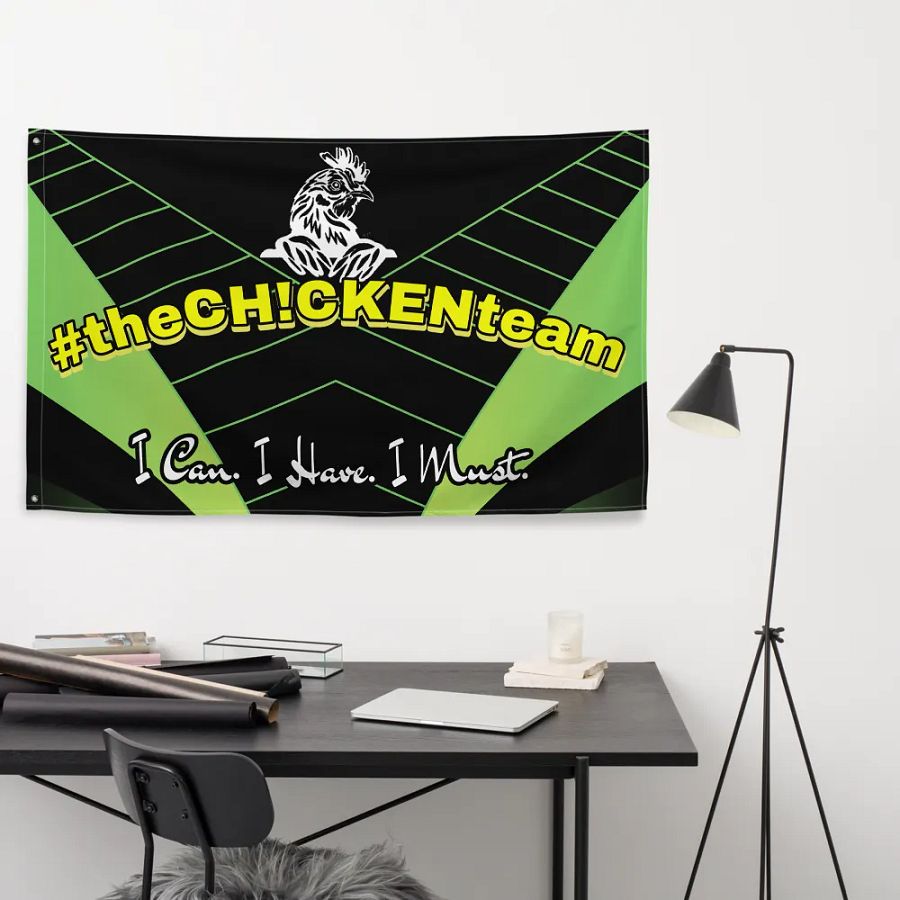 Official #theCH!CKENteam flag product image (6)