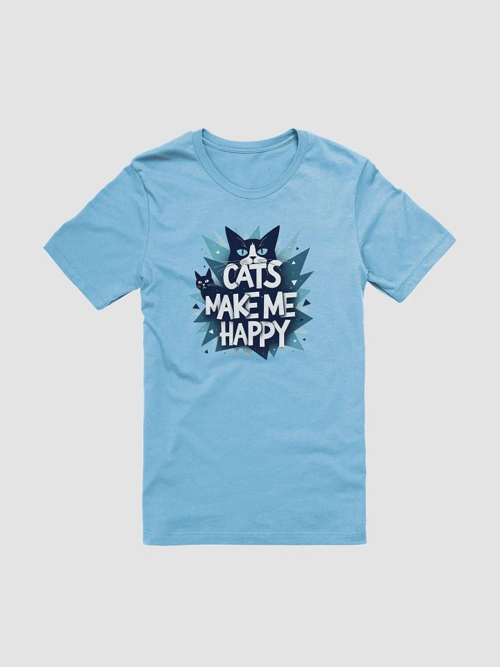 Geometric Cat Happiness T-Shirt product image (2)