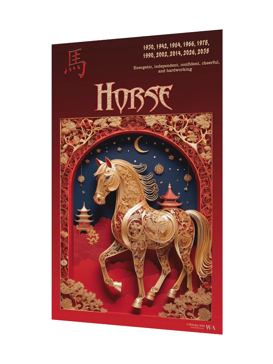 Chinese Zodiac Poster - HORSE product image (7)