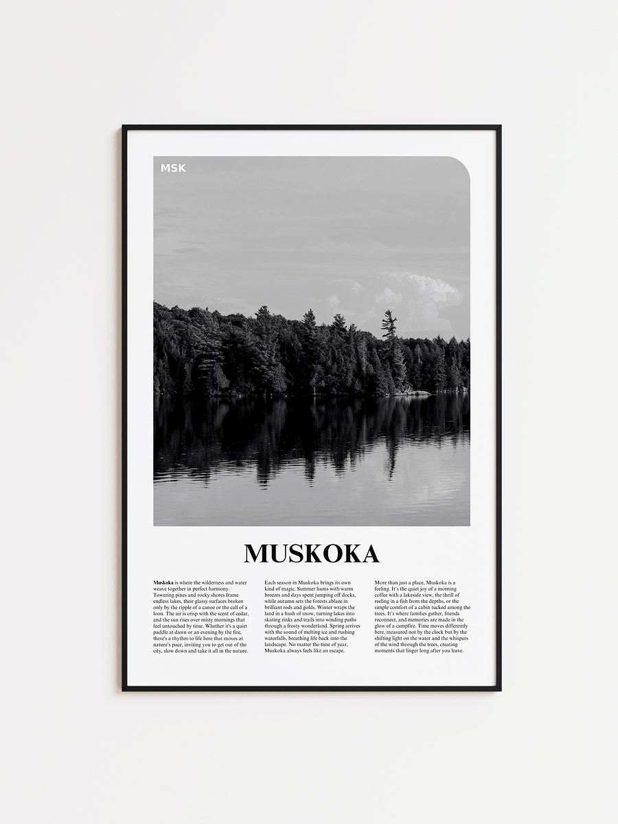 Muskoka 01 Newspaper Poster product image (1)