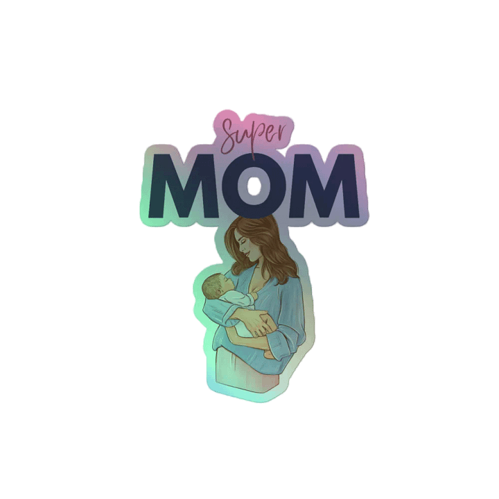 Super Mom Holographic Sticker Sheet product image (2)