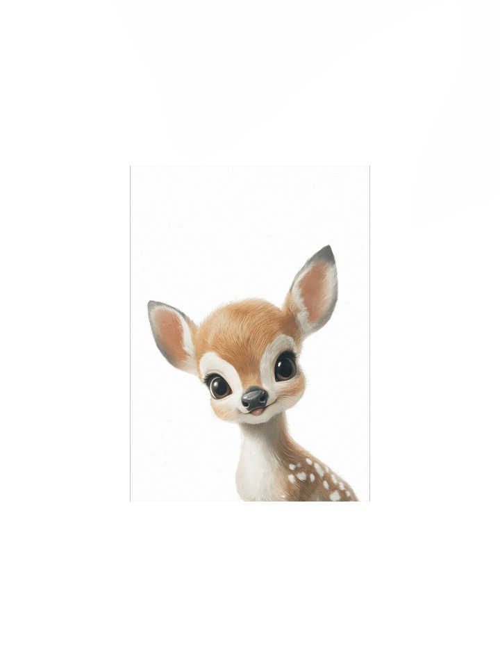 Woodland Curious Deer Nursery Print product image (2)
