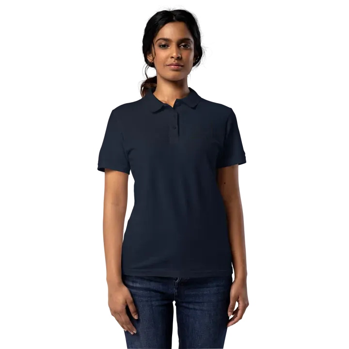 Ladies Polo Shirt (Black embroided logo) product image (1)