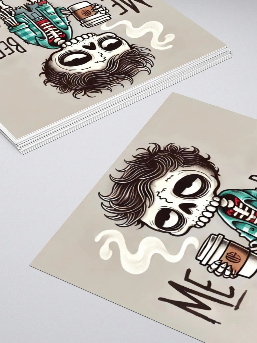 Me Before Coffee - Zombie Dude Kiss-Cut Sticker product image (10)