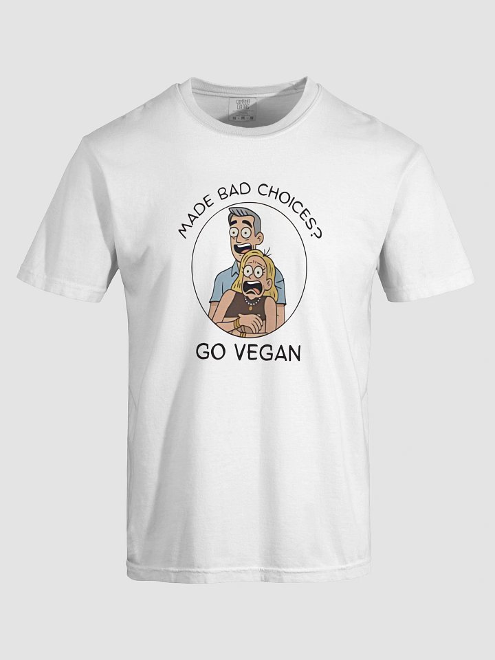 Funny Coldplay Meme Tee-Made Bad Choices? Go Vegan Shirt product image (1)