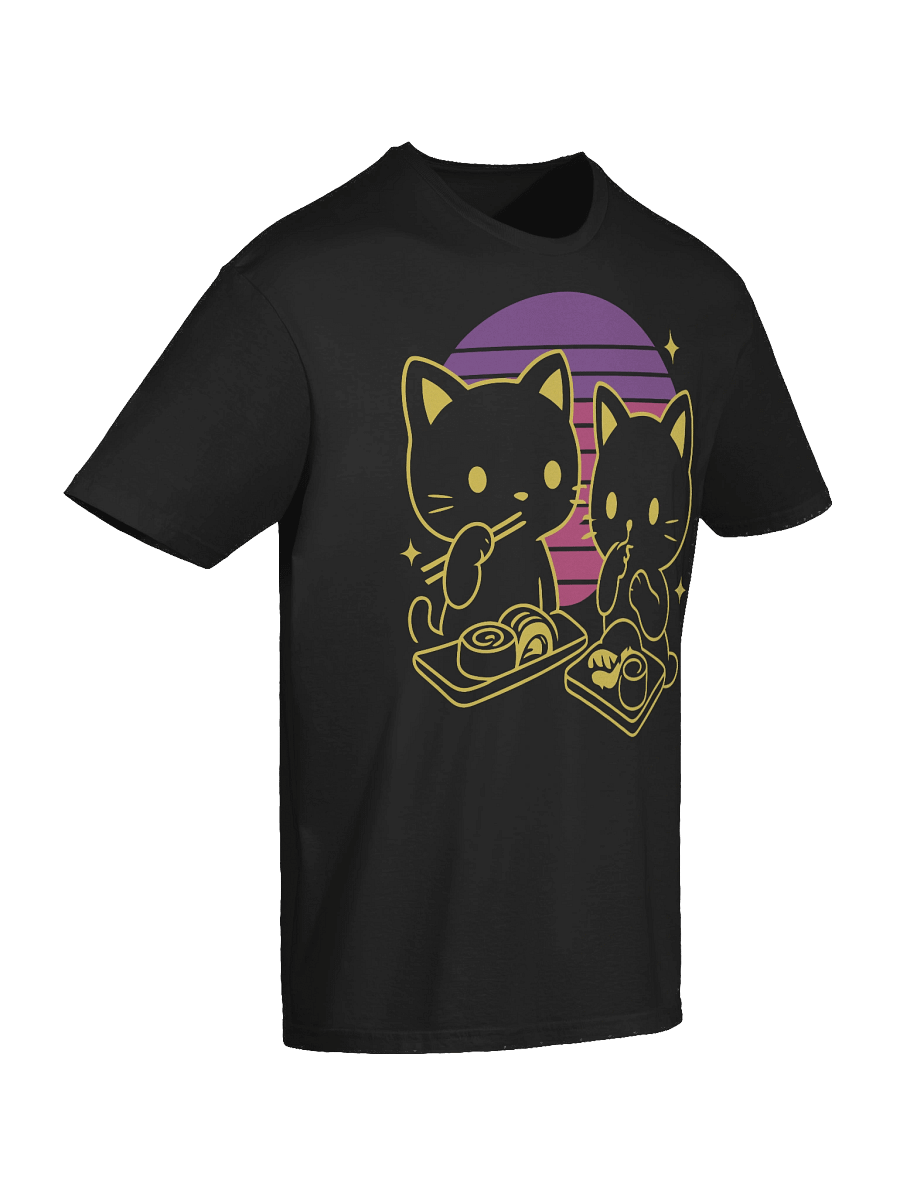 Retro Japanese Kittens Sushi T-Shirt product image (49)