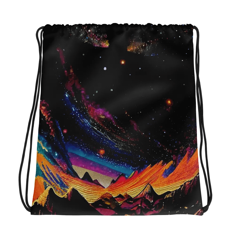 Cosmic Dreams All-Over Drawstring Bag product image (1)