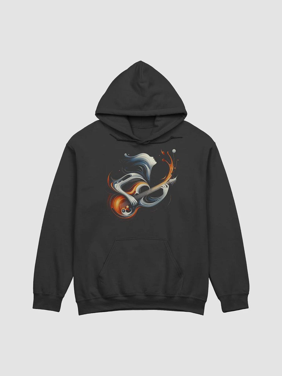 Swirling Melodies #Stylish Heavyweight Black Hoodie product image (2)