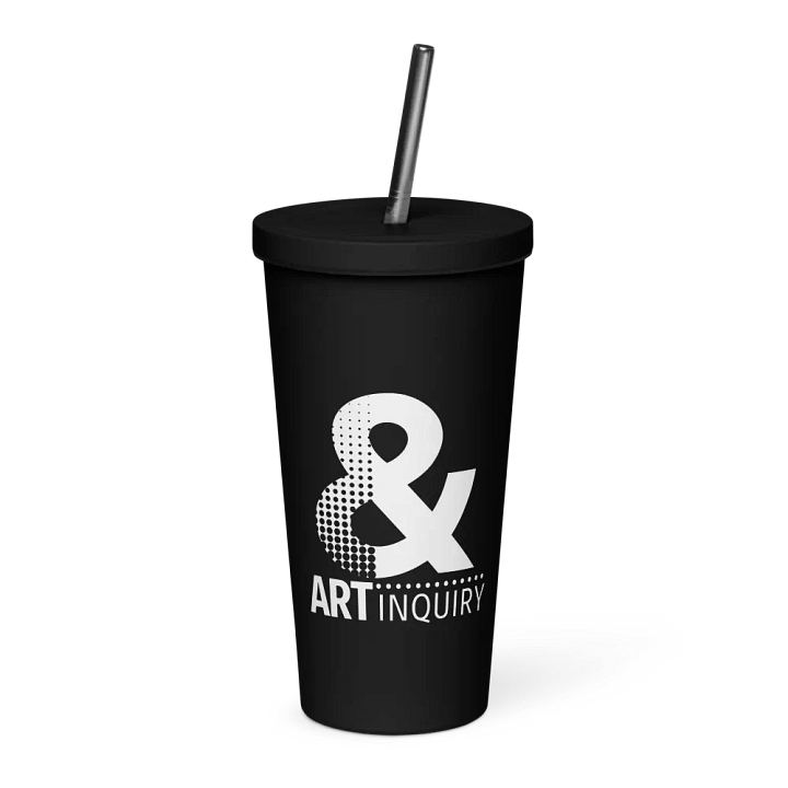 Art & Inquiry Dark Insulated Tumbler + Straw product image (2)