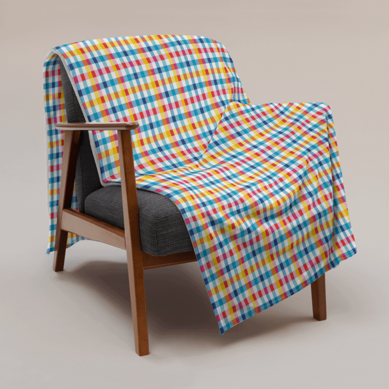 Colourful throw blanket product image (3)