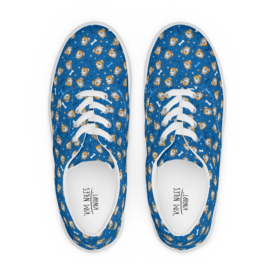 Pomeranians On Blue Sneakers product image (2)