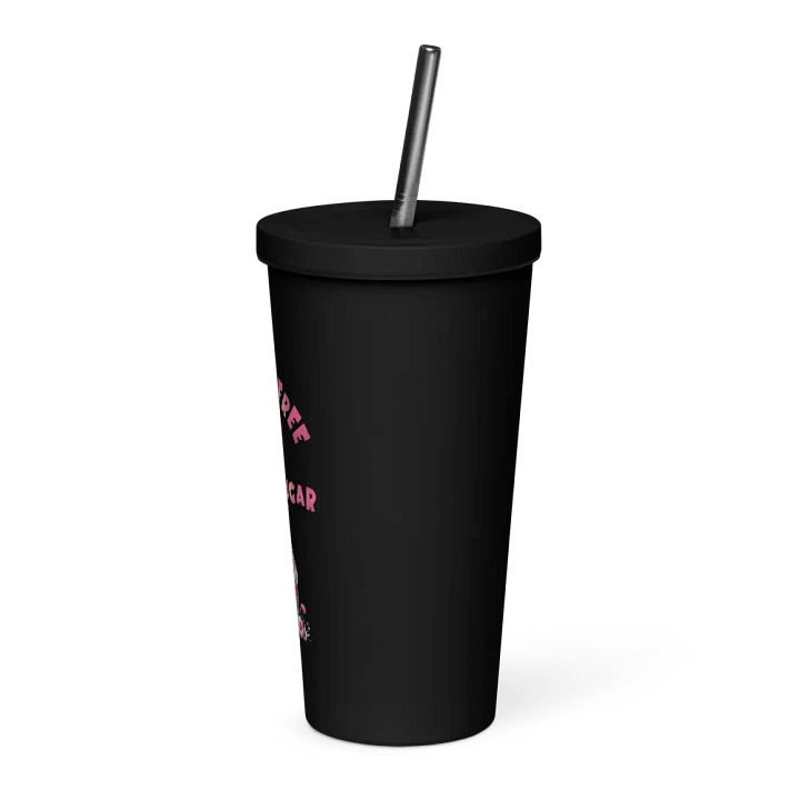 Sugar/Sugar Free Insulated Tumbler with straw product image (2)