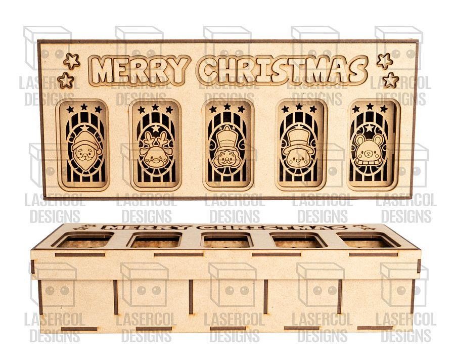Christmas Lanterns Set With Box - Laser Cut Files product image (4)