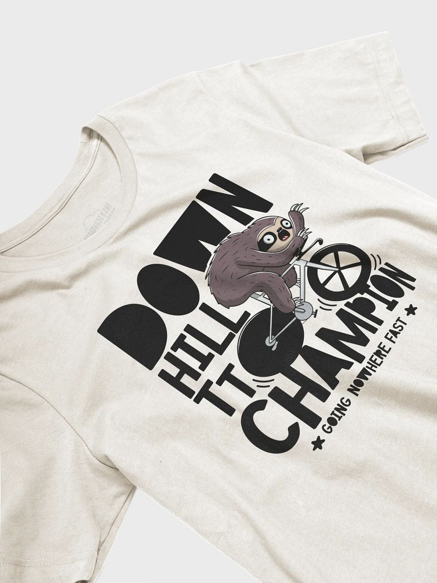 Funny Sloth Cycling T-Shirt – “Downhill TT Champion” Graphic Tee | Lazy Biker Humor Shirt for Cyclists & Animal Lovers product image (30)