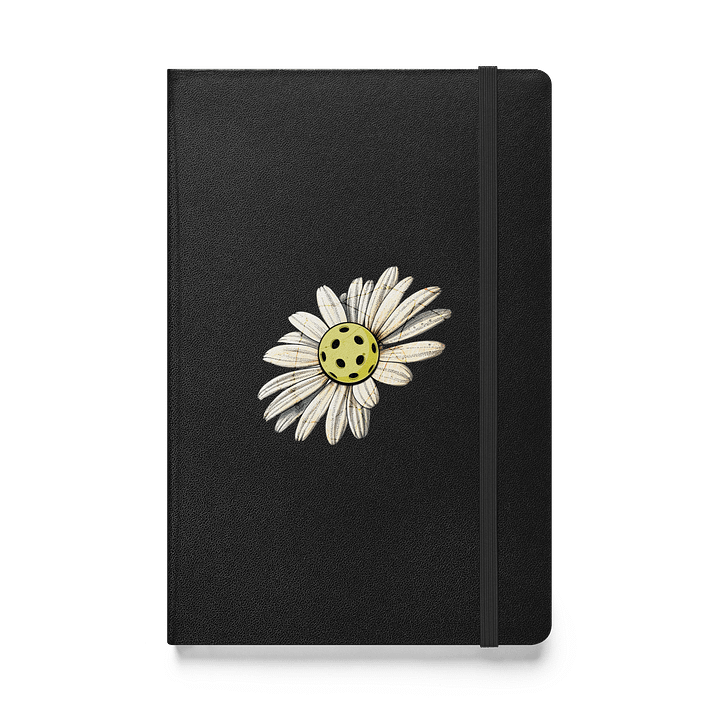 Flower Daisy Pickleball Blooming Thoughts Hardcover Notebook product image (1)