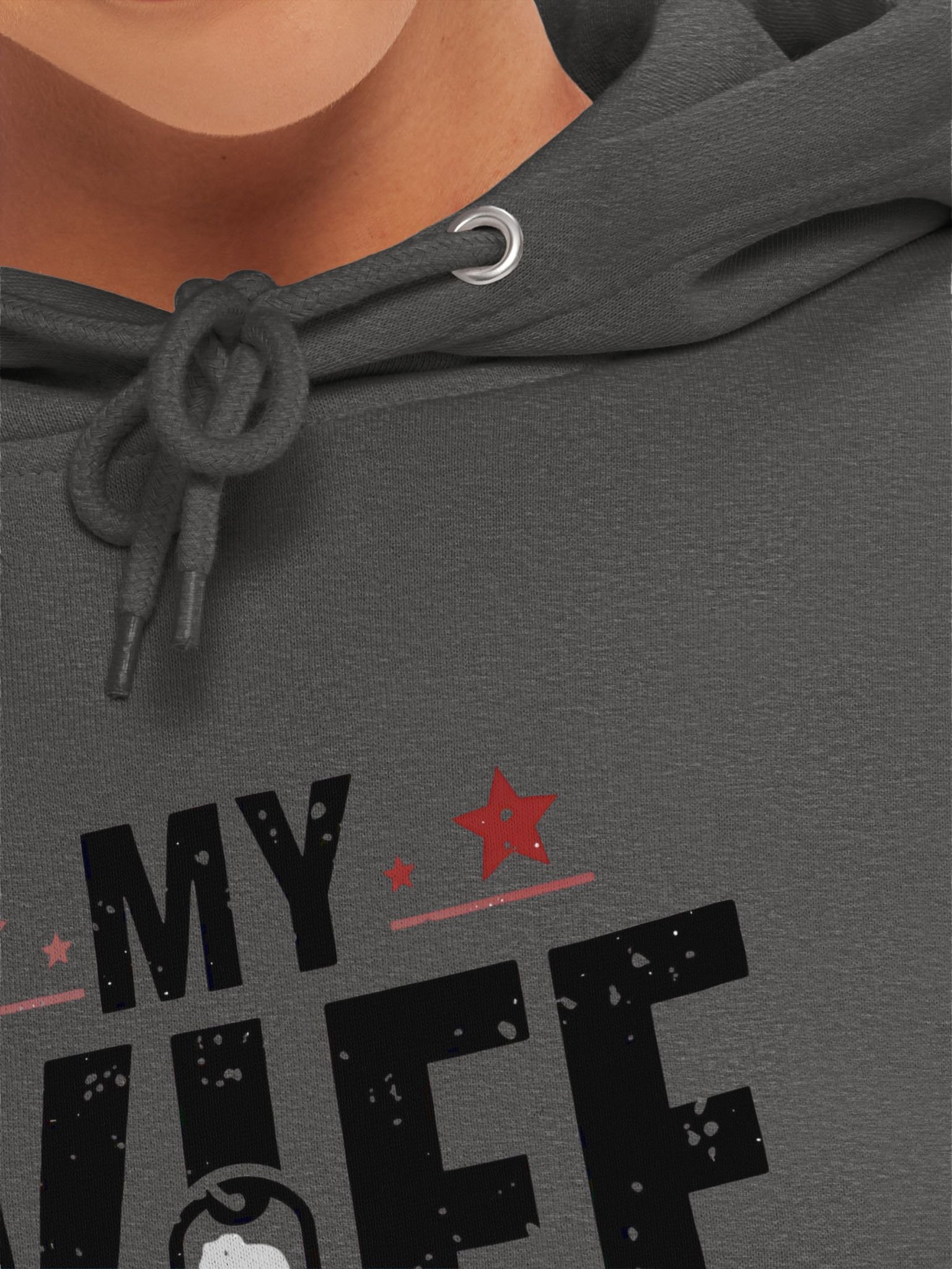 My Wife Is The Veteran Hooded Sweatshirt product image (6)