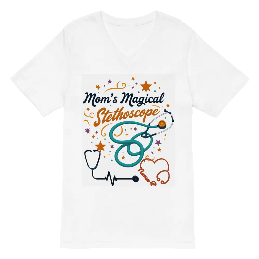 Mom's Magical Stethoscope V-Neck Tee product image (2)