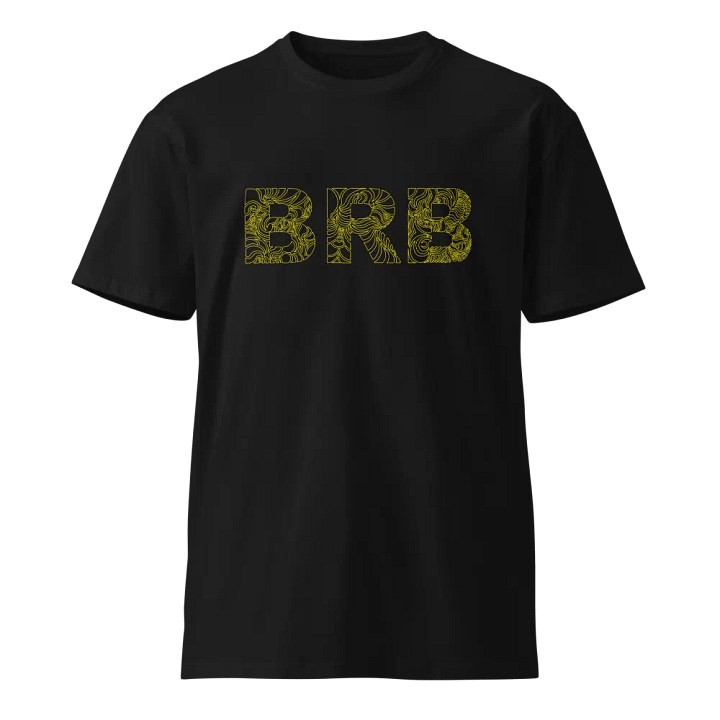 BRB - yellow line art product image (1)
