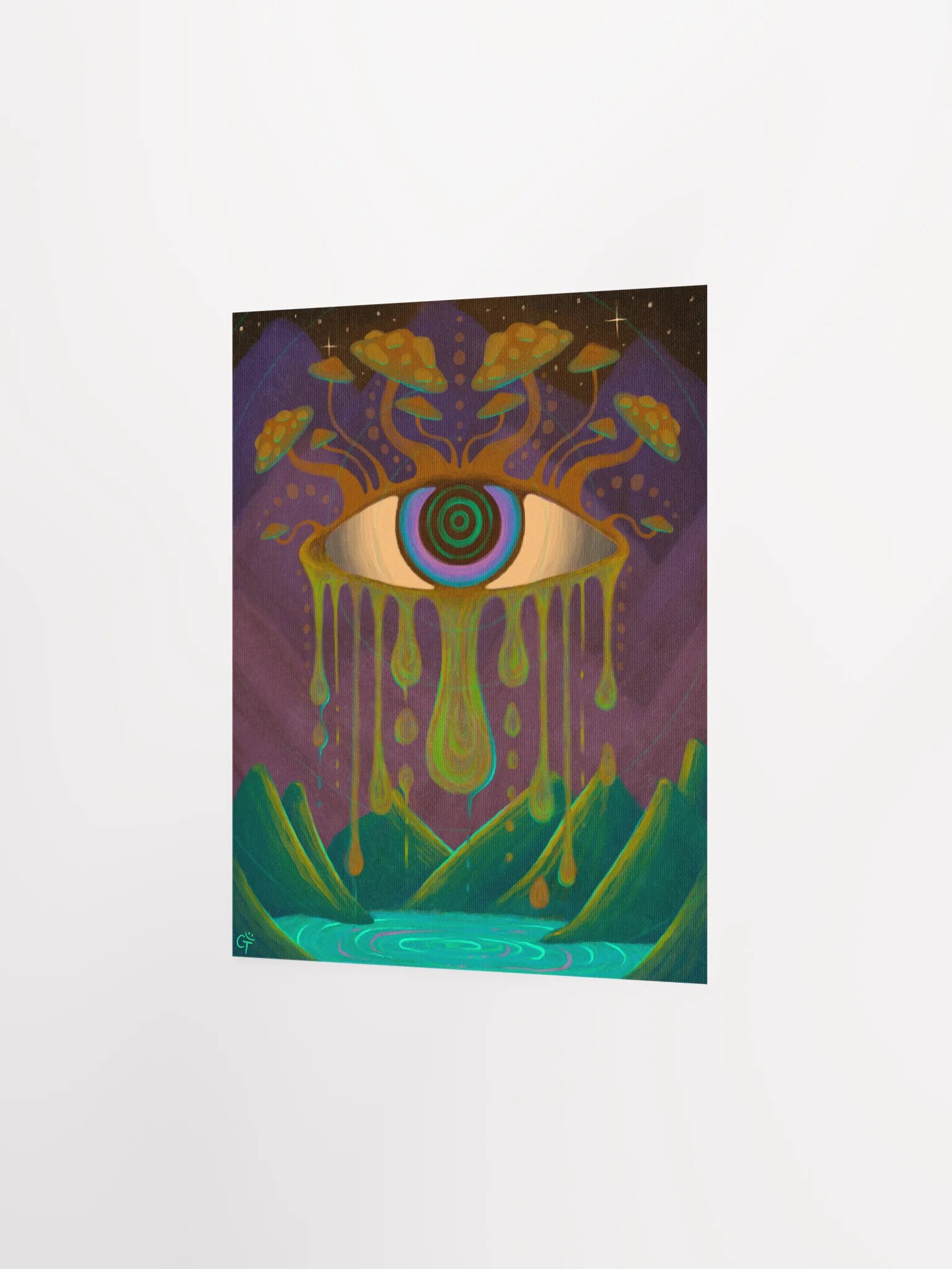 Matte Poster - Drippy Eye Painting product image (2)