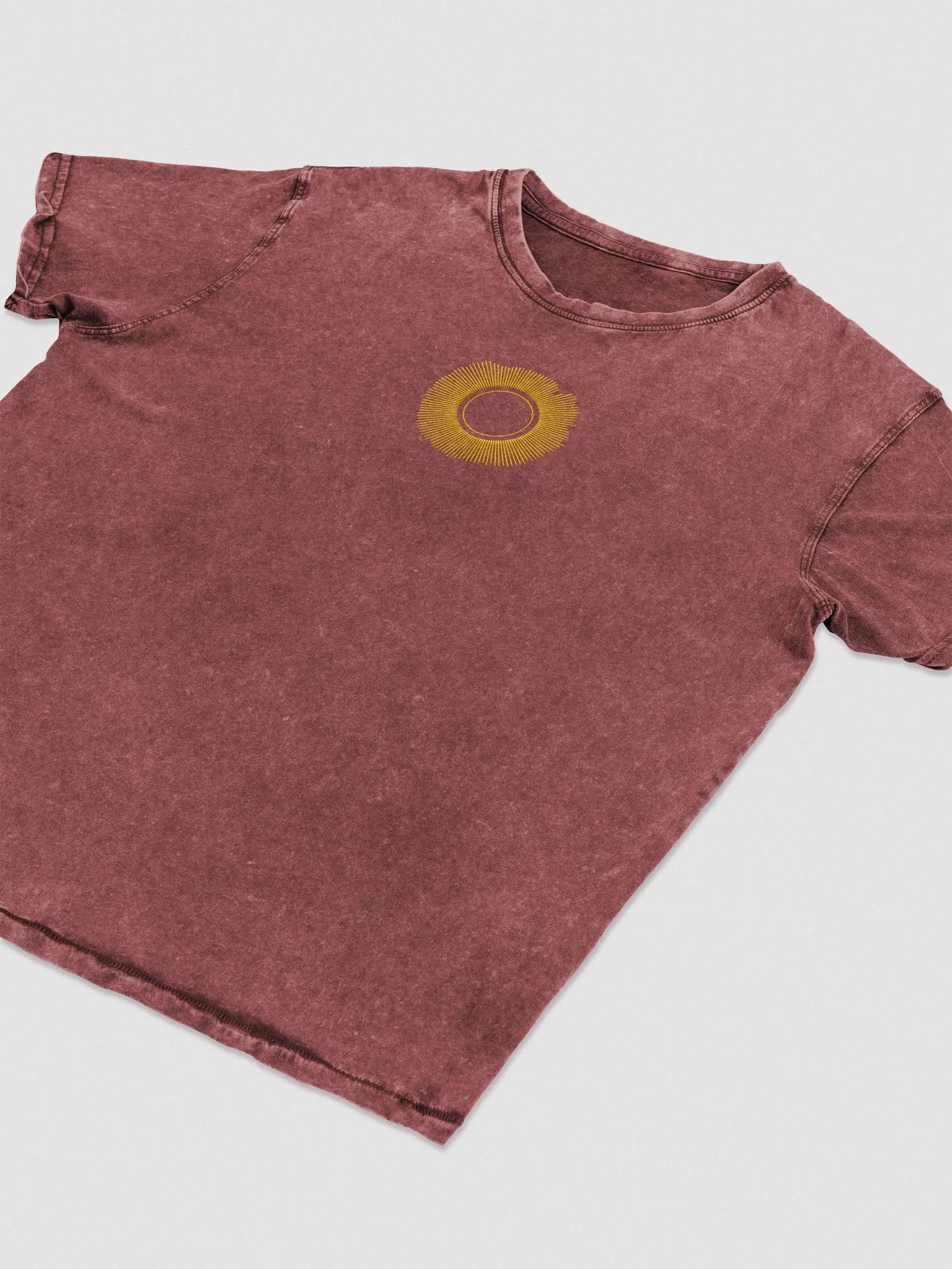 Embroidered Sunflower Seeds Denim T-Shirt (US SHIPPED ONLY) product image (3)