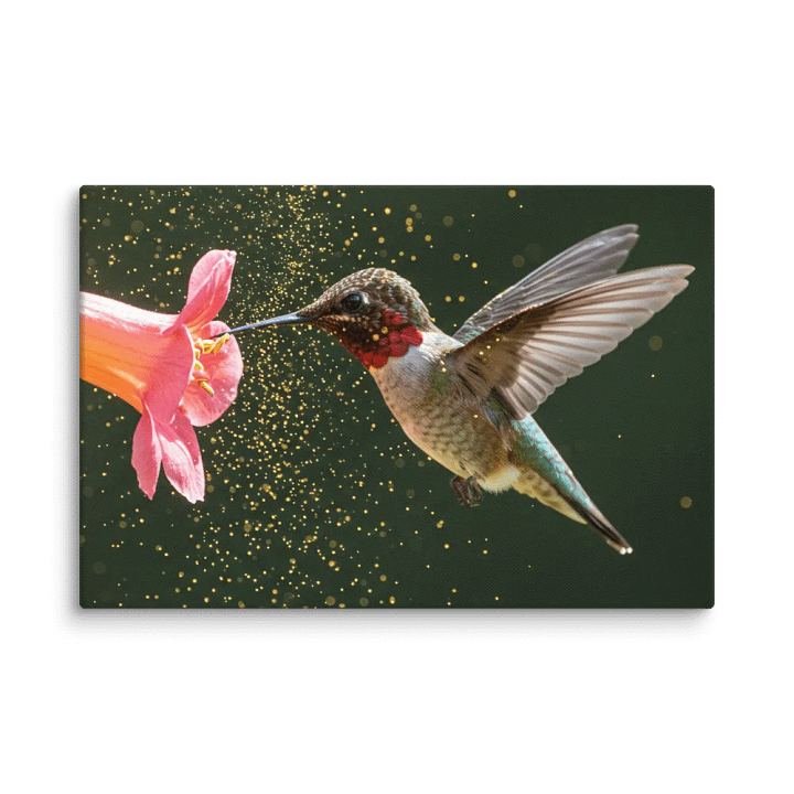Hummingbird’s Nectar Glow Canvas Print product image (1)