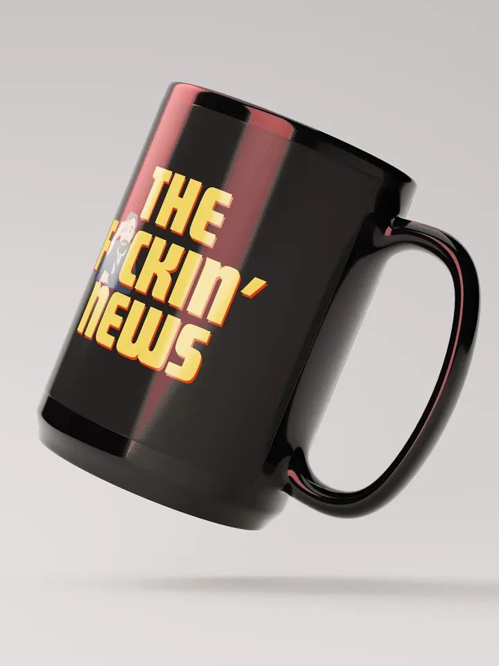 The F*ckin News Black Mug product image (2)