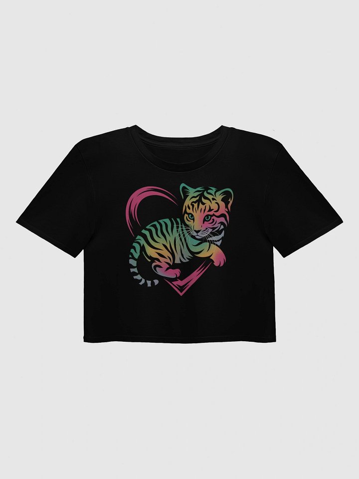 Neon Tiger Cub Women's Crop Top product image (1)