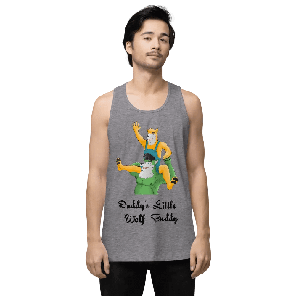 Daddys Little Wolf Buddy Premium Cotton Tank product image (1)