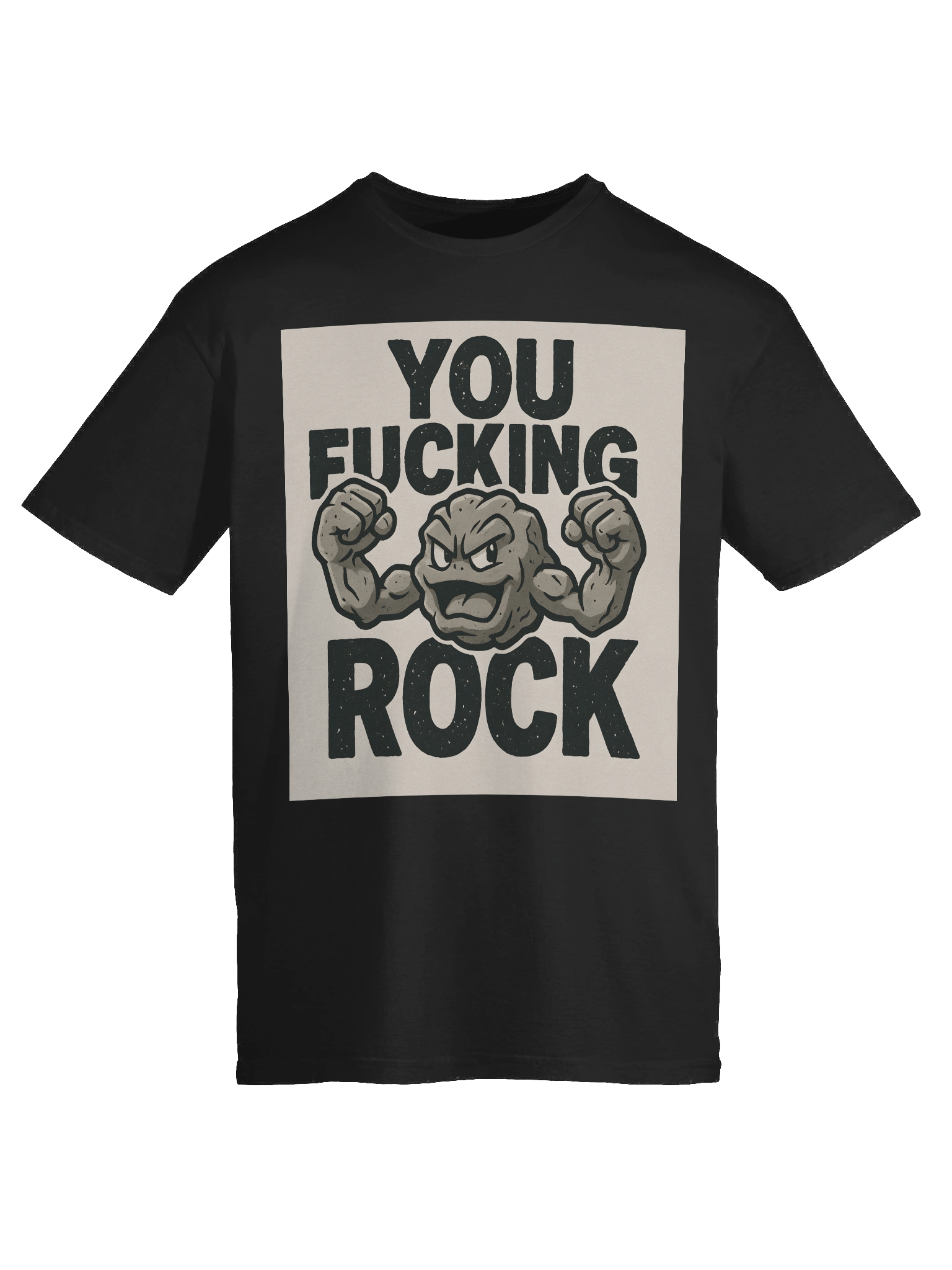You F***ing Rock Geodude T-Shirt – Bold Pokémon Parody Tee product image (9)