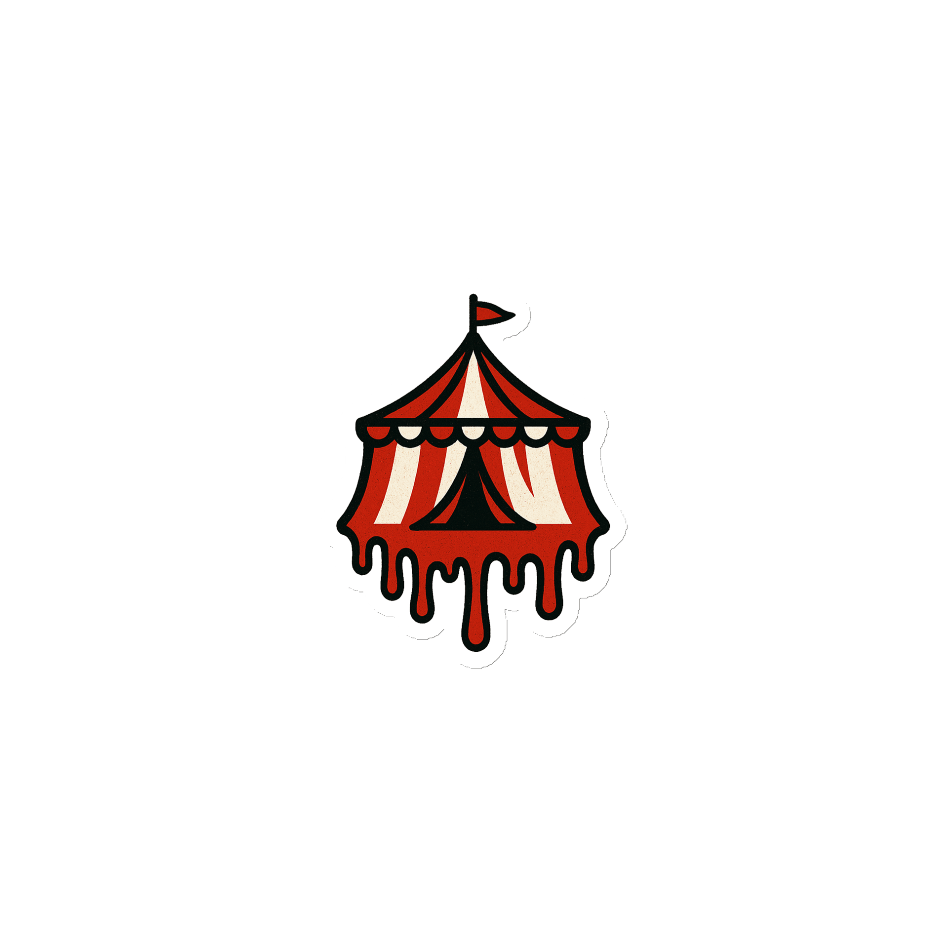 Dripping Circus Tent magnet product image (1)