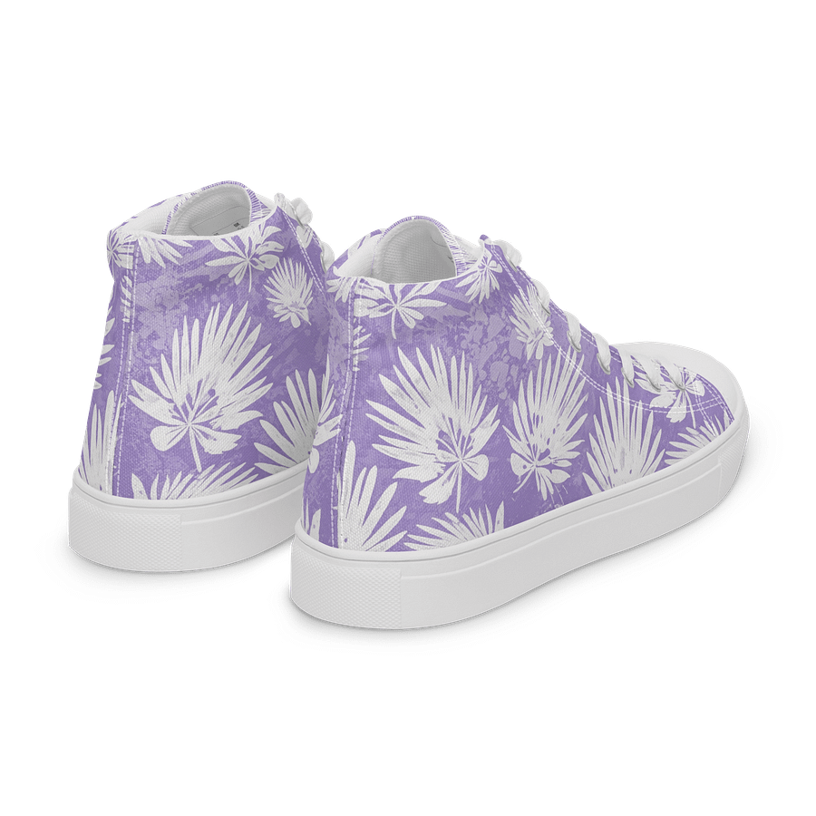 Tropical Palm High Top Canvas Shoes product image (7)