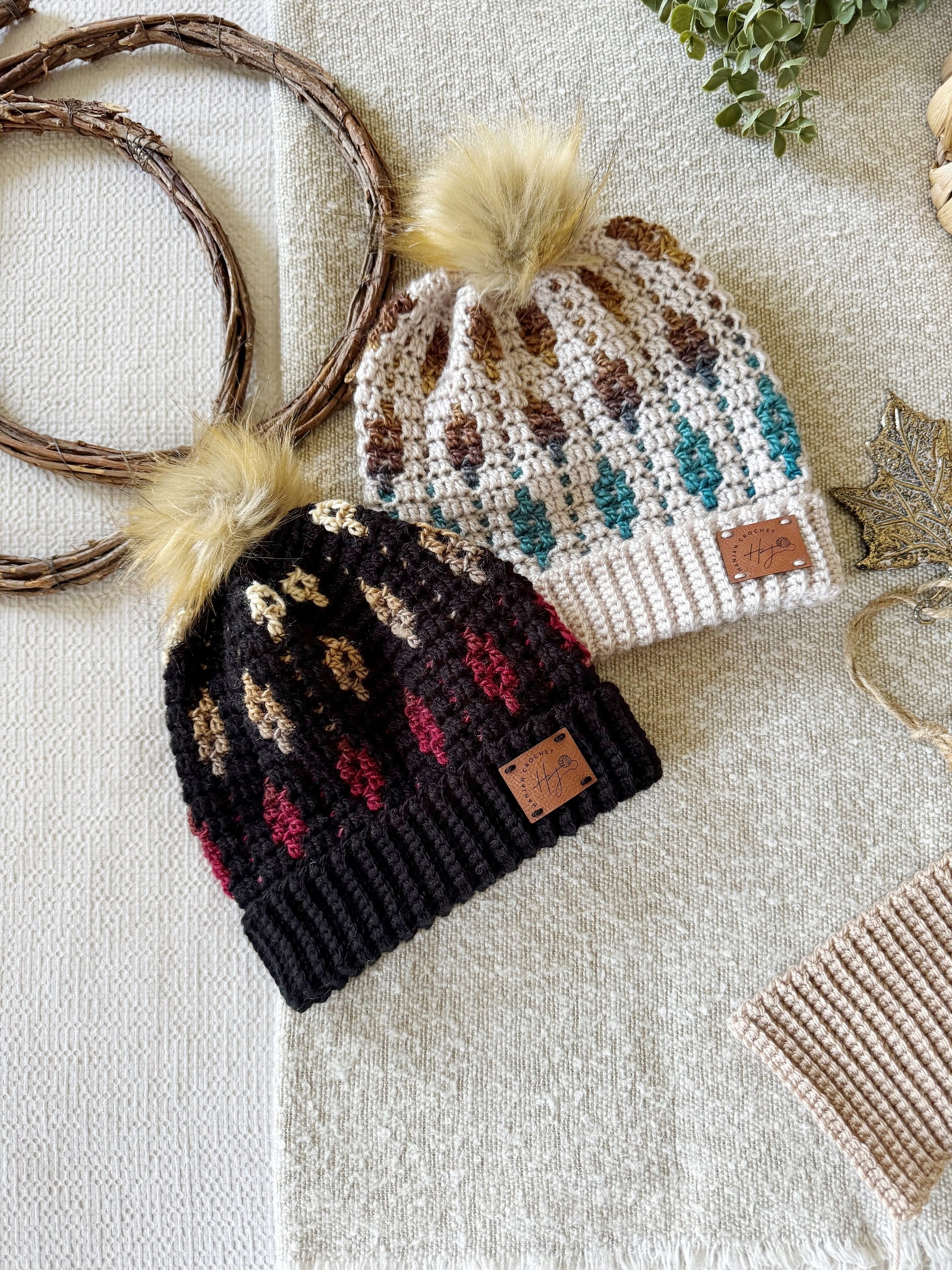 Starlight Hat Crochet Pattern | Mosaic Crochet Beanie Pattern | Overlay Mosaic Crochet | 6 Sizes Baby to Adult product image (10)