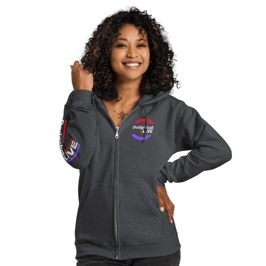 Dodgeball.LIVE Zip-Up Hoodie product image (13)