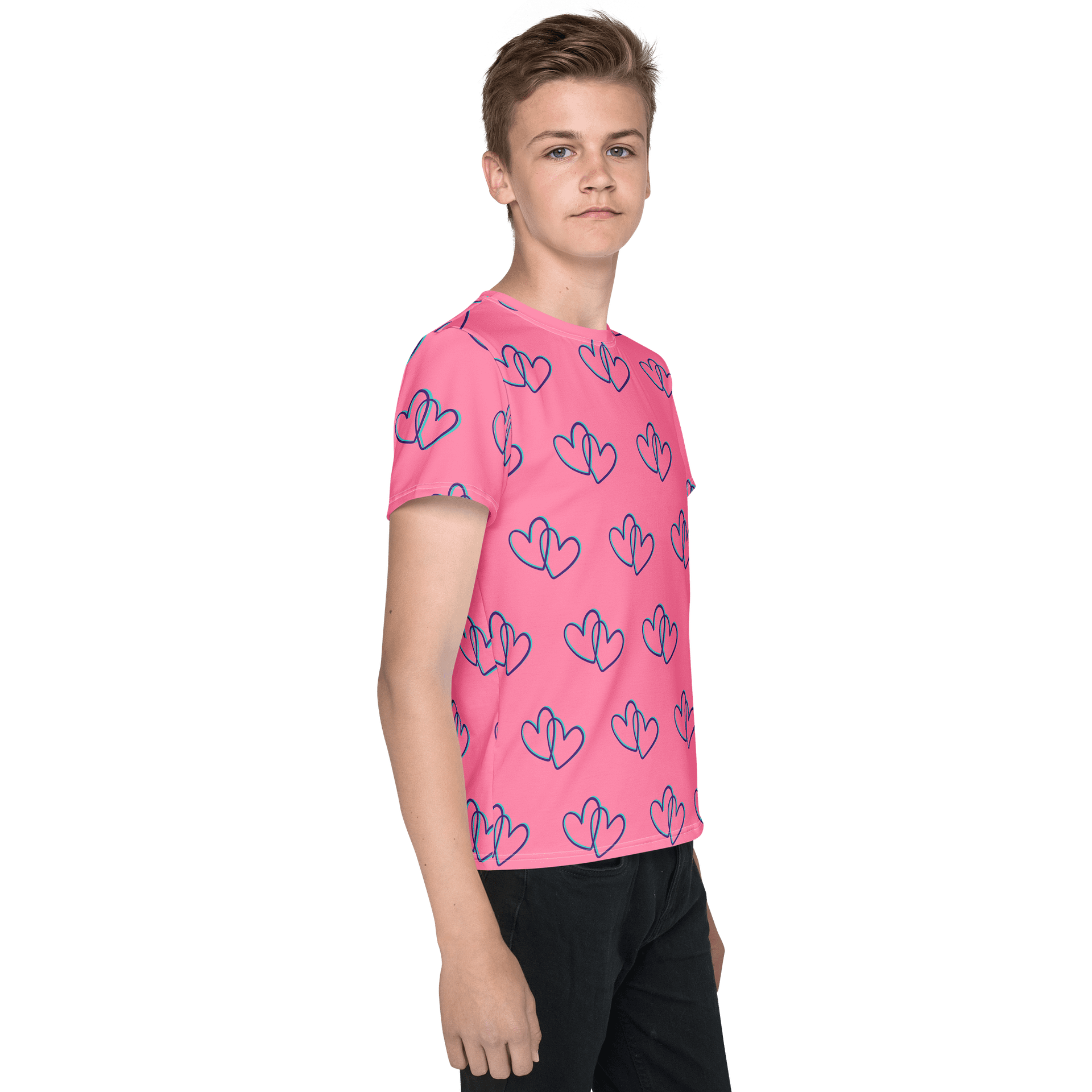 Pink Heart Youth Tee product image (4)
