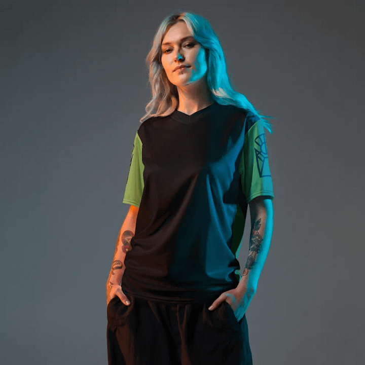 Reverence Icon / MO Unisex Sports Jersey / Black + Olive product image (2)