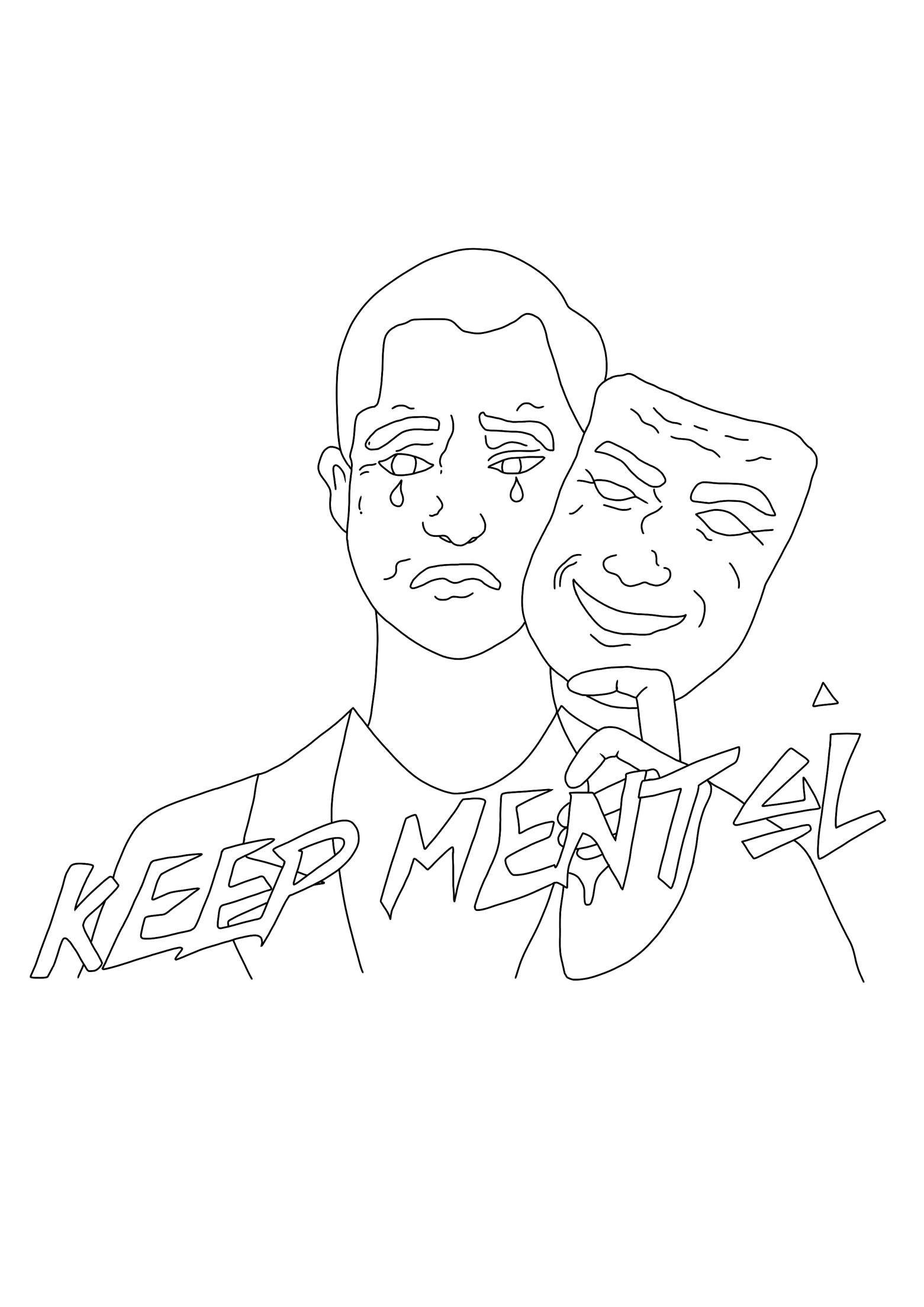Adult Printed T-Shirt (keep mental Design) Front Printed Logo Only product image (1)