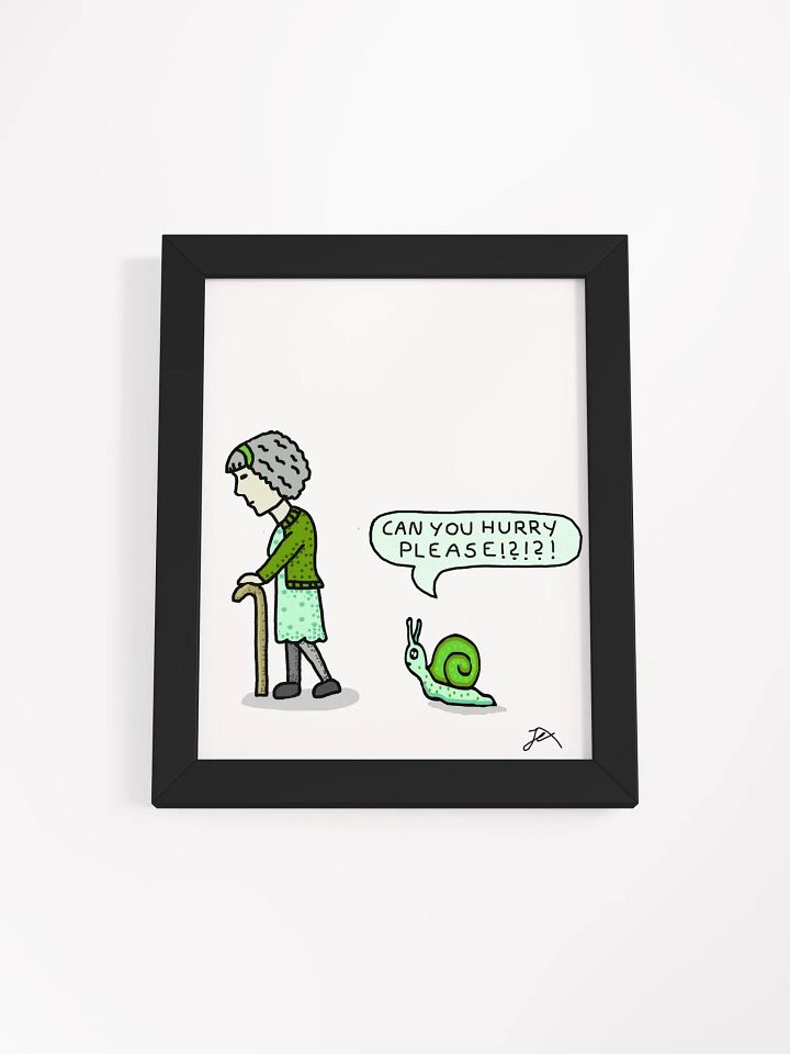 Cute Snail Drawing Signed product image (1)