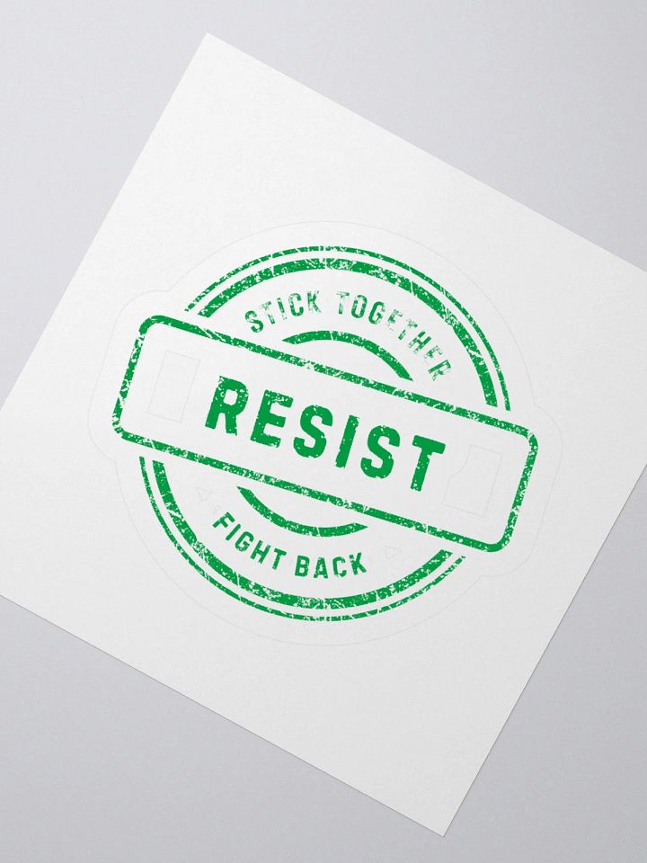 Resist Together Kiss Cut Stickers product image (2)