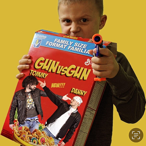 Get that GunVsGun Cereal! Vegan option available too. It’s going fast at your local Walmart! #gunvsgun #cereal #walmart