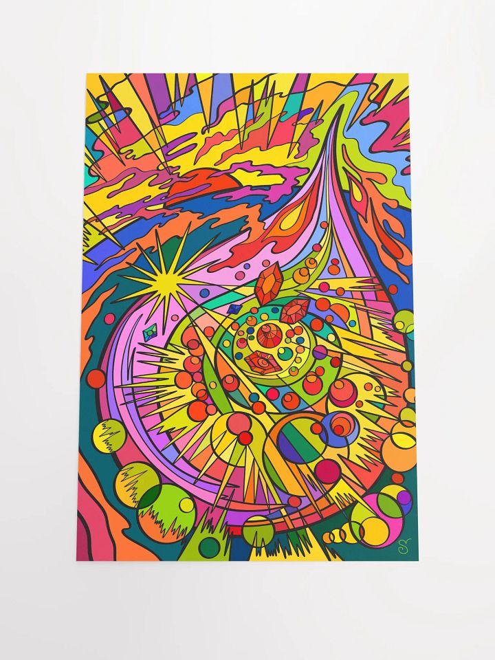 Vibrant Matte Paper Poster - Colorful Drop product image (1)