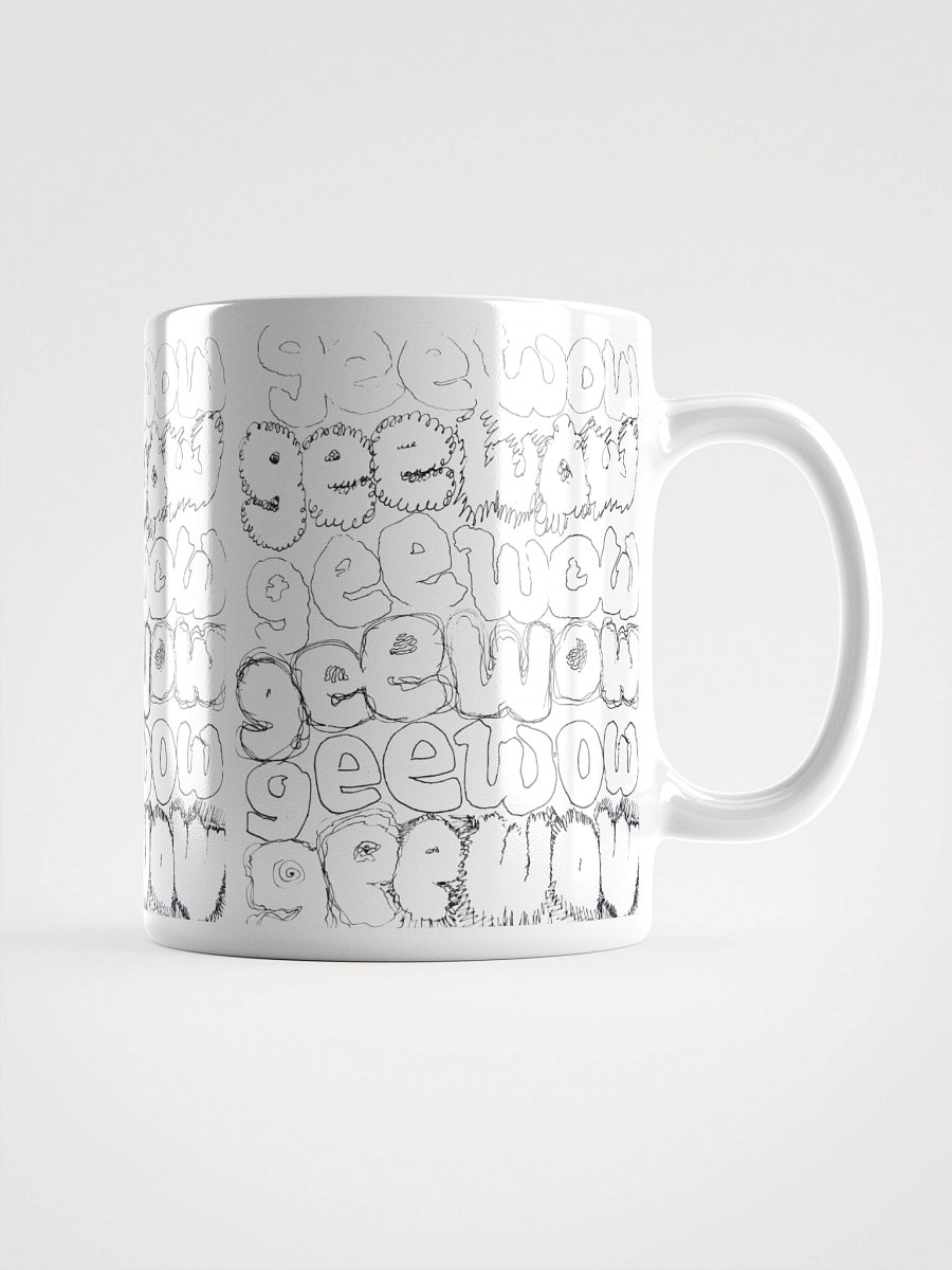 Gee Wow White Glossy Mug product image (1)
