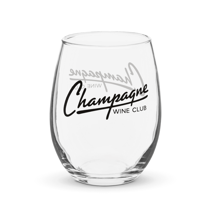 "Champagne Wine Club" Stemless Wine Glass – Champagne-Inspired Glass for Wine Lovers product image (1)