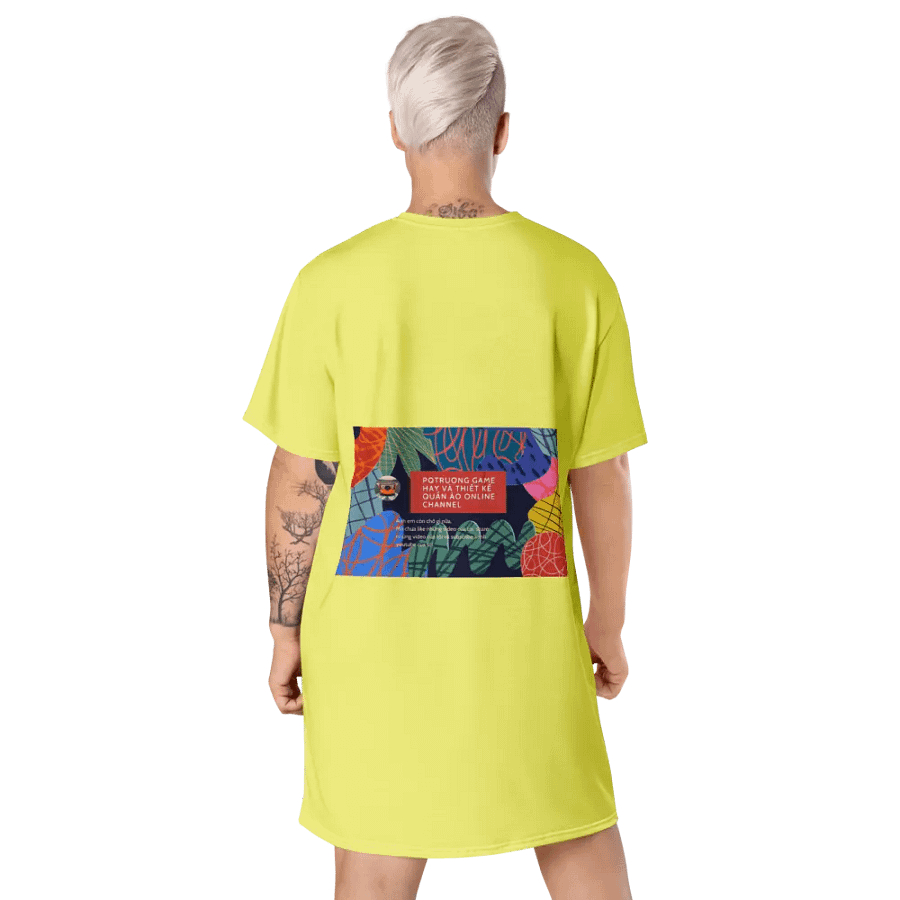 Váy thun in toàn thân/Full body printed T-shirt dress product image (9)