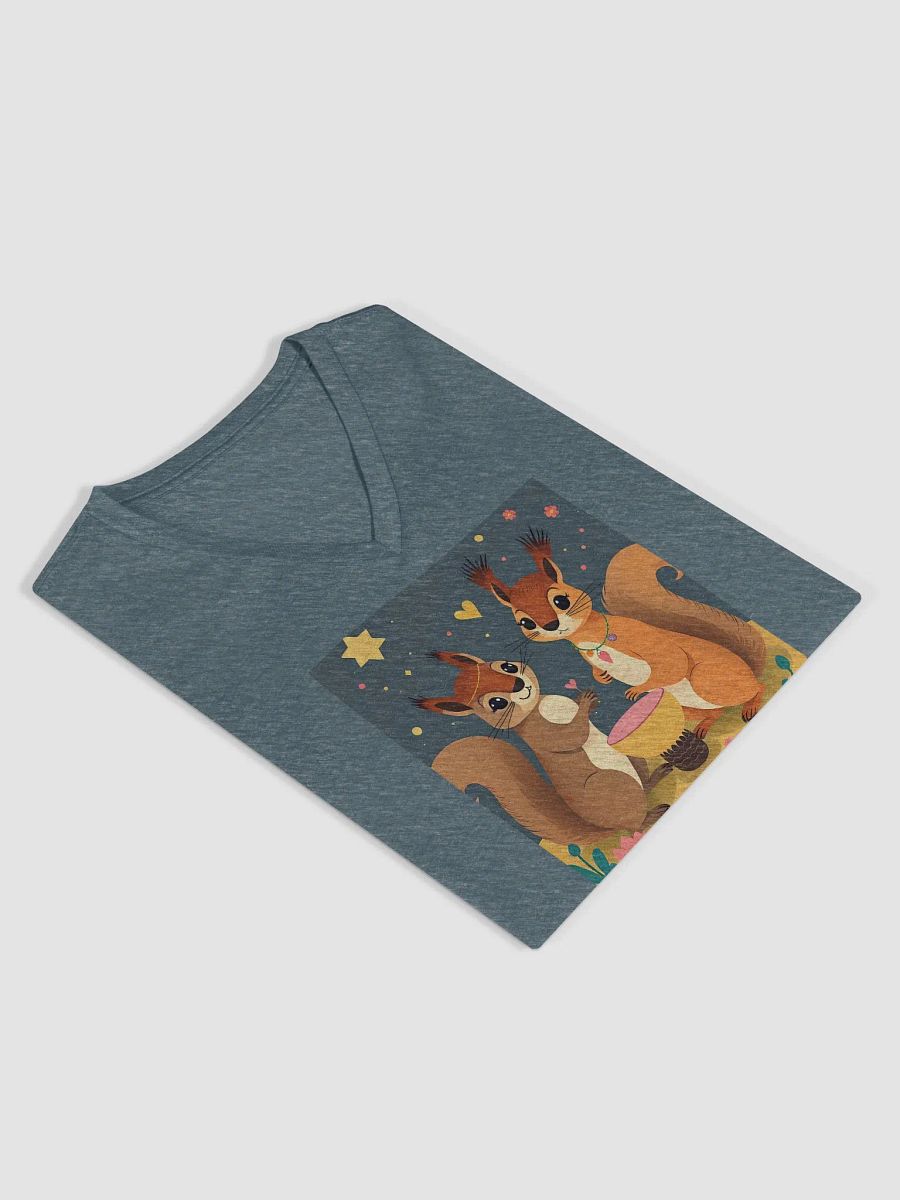 Whimsical Love Squirrels V-Neck Tee product image (4)
