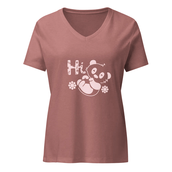 Playful Panda Hi V-Neck Tee product image (1)