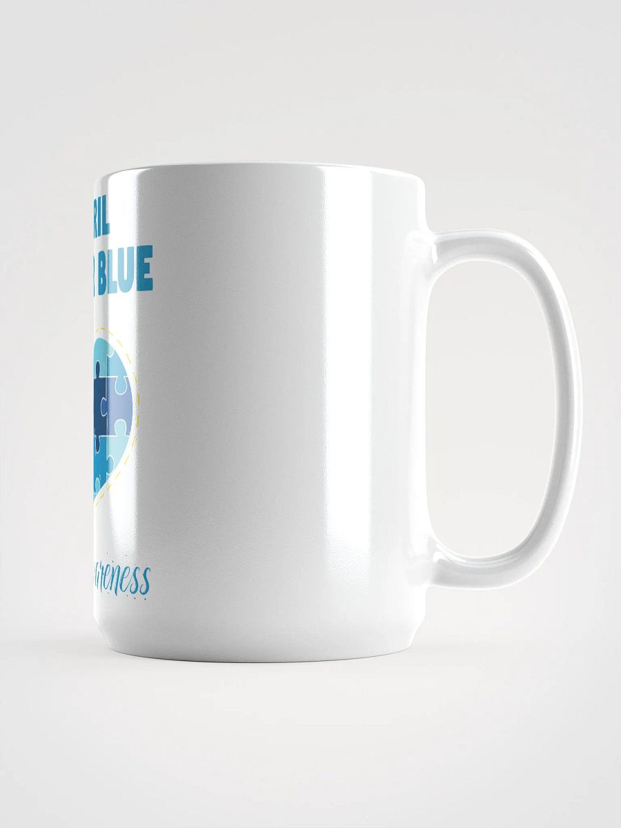 April Blue Puzzle Heart Mug product image (2)