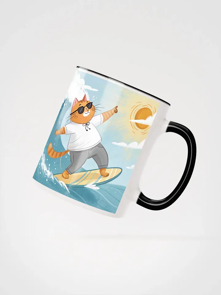 Surfing Cat Ceramic Mug product image (17)