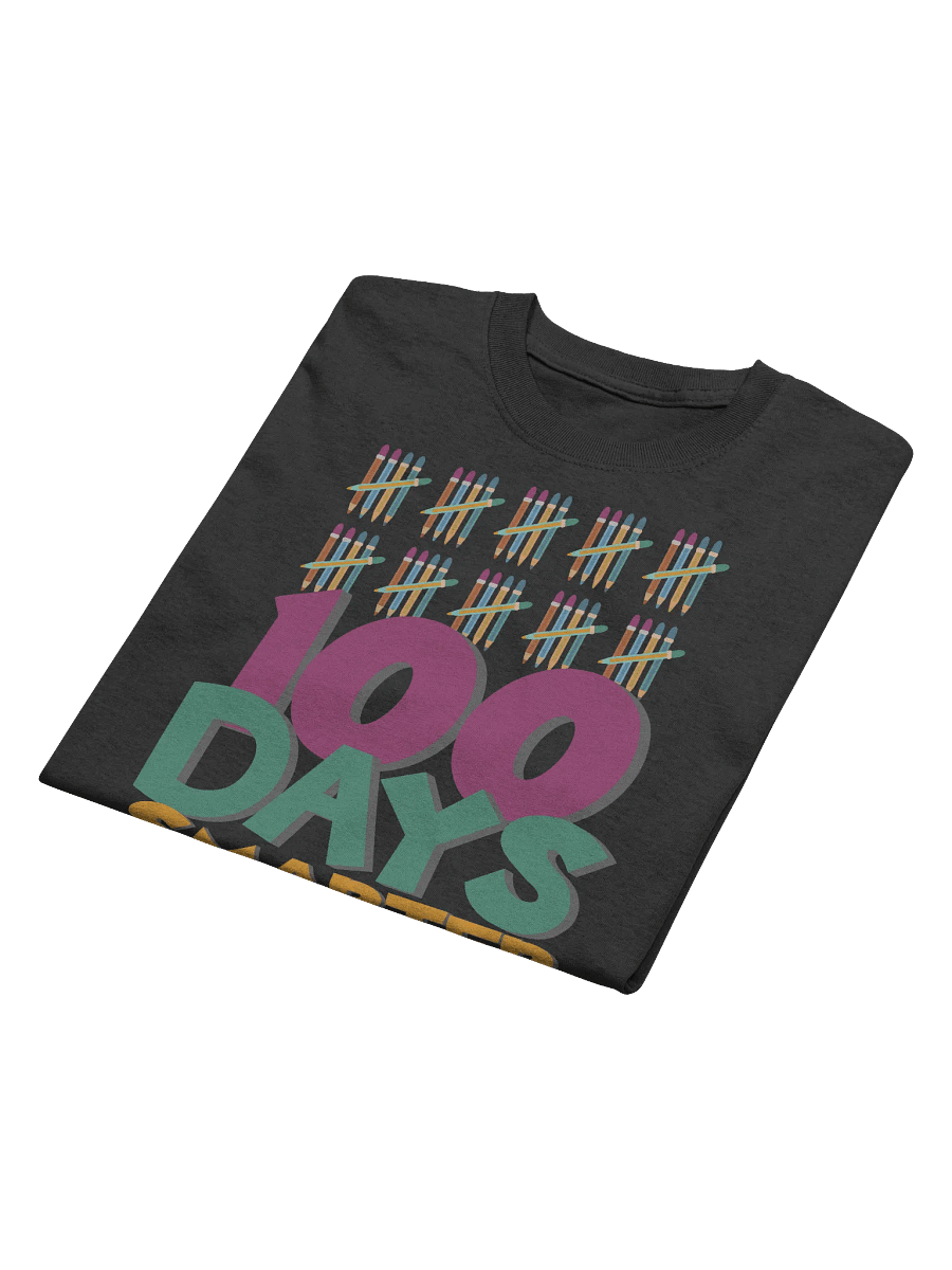 100 Days Smarter Pencil Border T-Shirt product image (3)